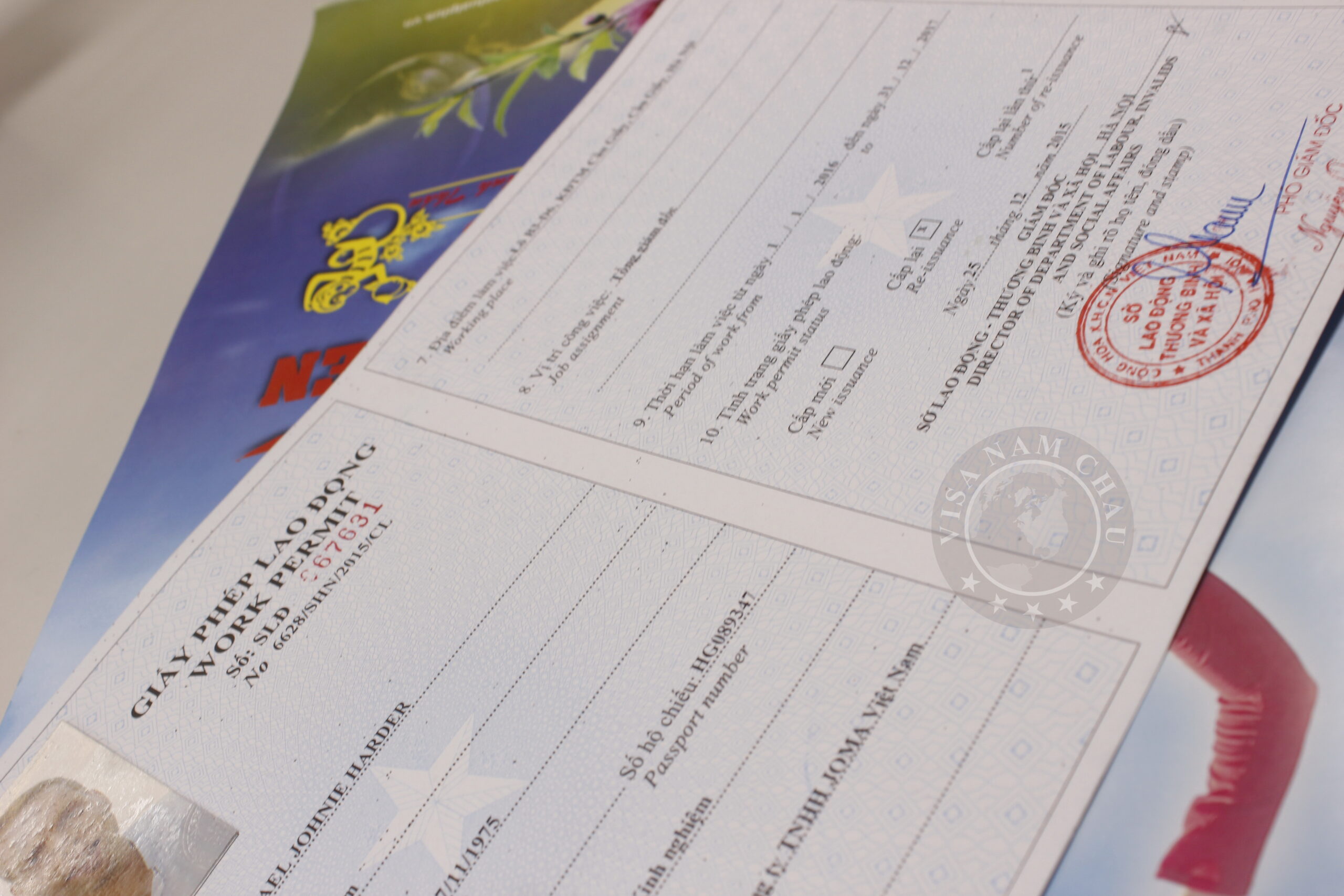 xin giấy phép lao động