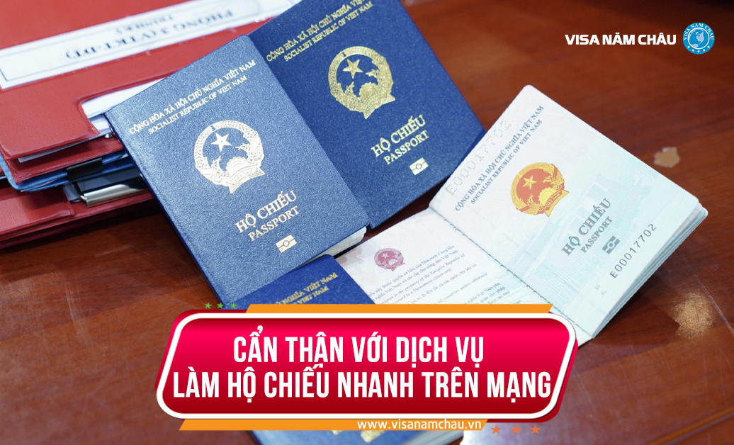 Cẩn thận với dịch vụ làm hộ chiếu nhanh trên mạng