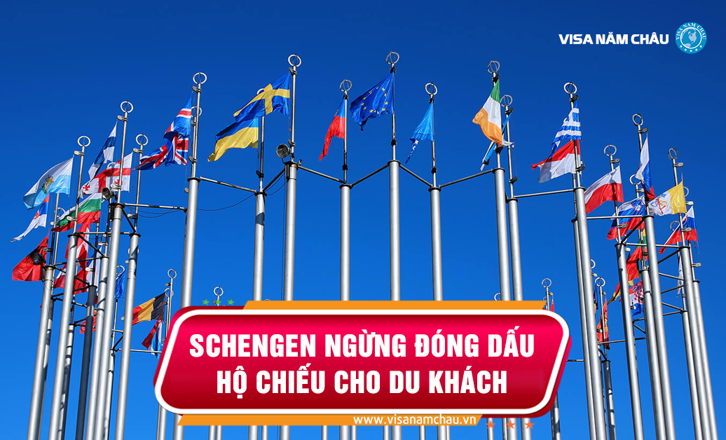 Khối Schengen ngừng đóng dấu hộ chiếu cho du khách